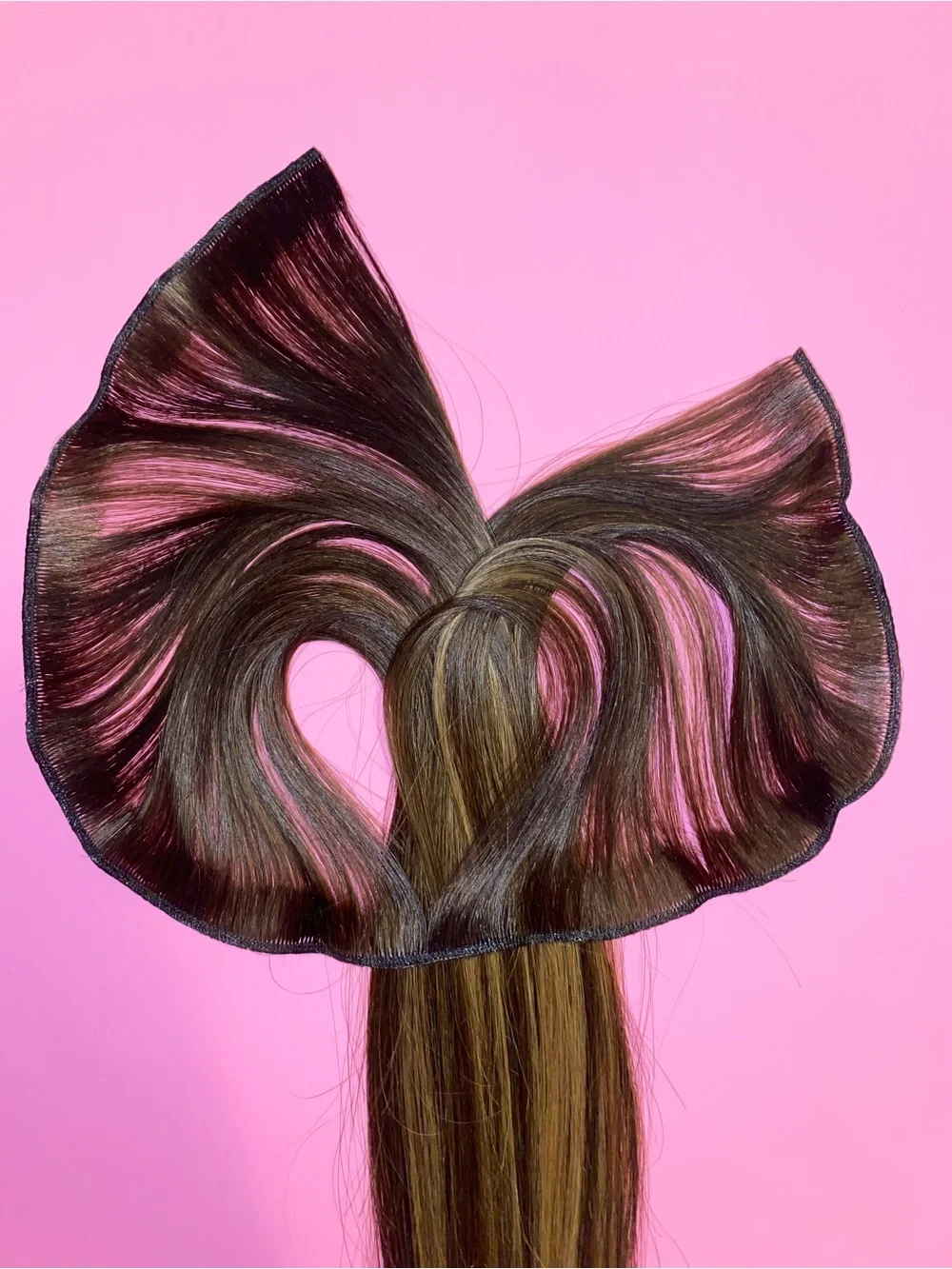 DONNA BELLA HYBRID WEFT #5N/7G WARM BROWN BLEND BALAYAGE 18” STRAIGHT